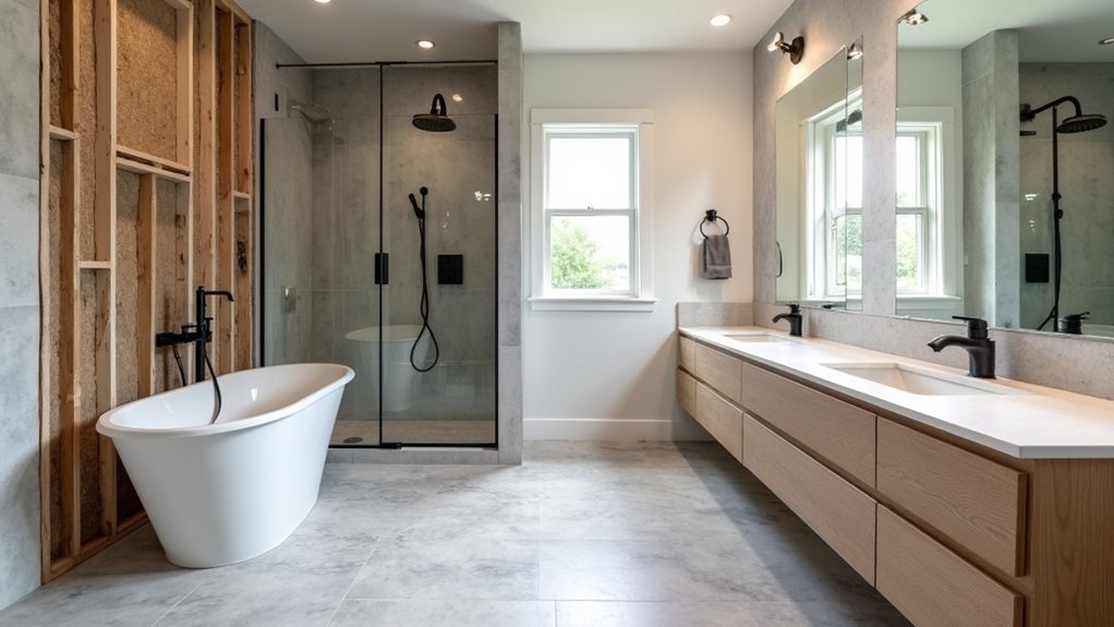 bathroom renovation with smart design