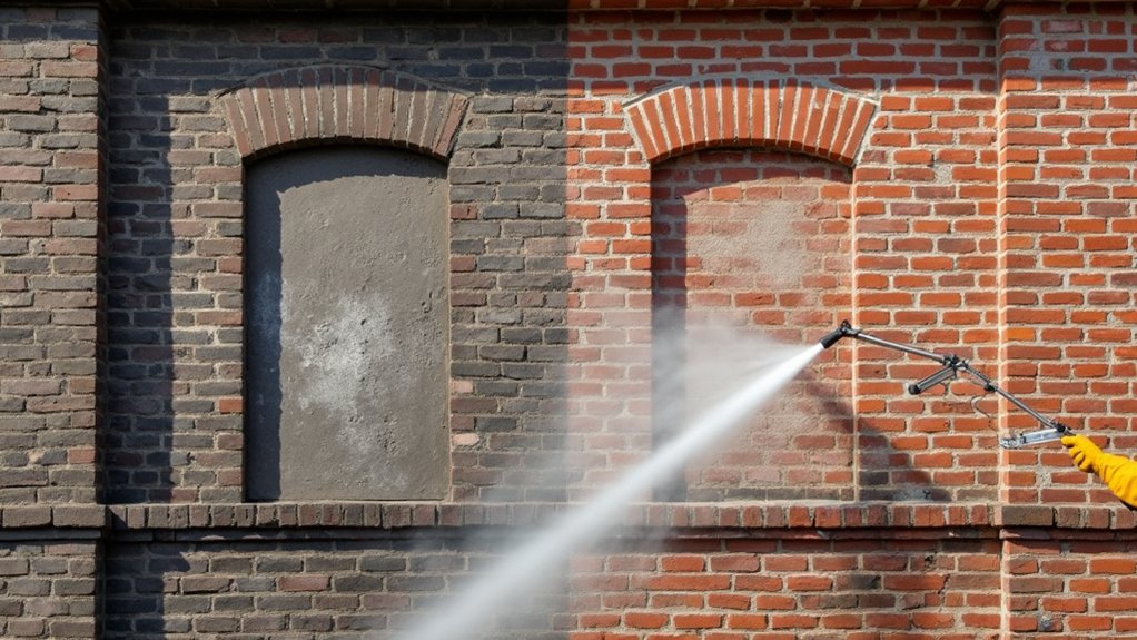 brick deterioration and staining