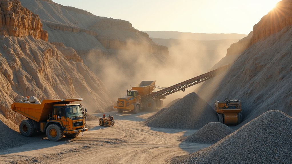 transforming raw quarry materials
